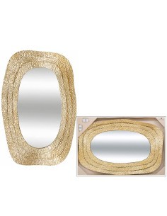 Specchio, dorato, Brenda, 89x58 cm, cornice metallo, ATMOSPHERA CREATEUR D'INTERIEUR