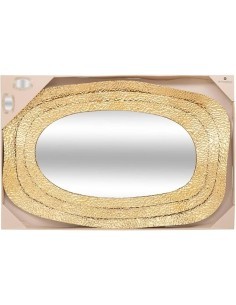 Specchio, dorato, Brenda, 89x58 cm, cornice metallo, ATMOSPHERA CREATEUR D'INTERIEUR