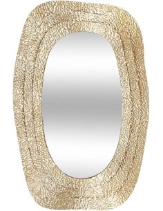 Specchio, dorato, Brenda, 89x58 cm, cornice metallo, ATMOSPHERA CREATEUR D'INTERIEUR