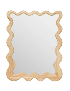 Specchio, a onda, legno, Brooke, 62x48 cm, ATMOSPHERA CREATEUR D'INTERIEUR