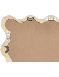 Specchio, a onda, legno, Brooke, 62x48 cm, ATMOSPHERA CREATEUR D'INTERIEUR