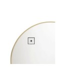 Specchio, semicircolare, ingresso, ALICE, metallo, oro, 90x65 cm