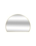 Specchio, semicircolare, ingresso, ALICE, metallo, oro, 90x65 cm