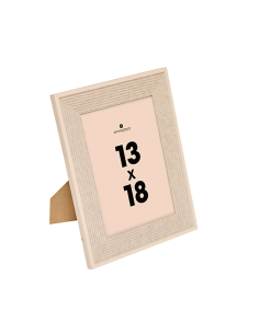 Cornice foto, effetto pietra, Missy, 13x18 cm, beige, MDF e vetro