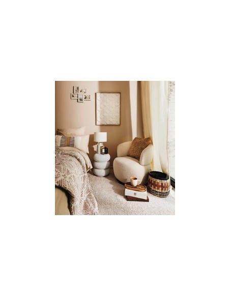 Cornice multifoto, 5 foto, effetto travertino, Anaya, 48,4x38,2 cm, beige, plastica e vetro