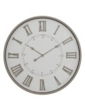 Orologio da parete DAVINA, diametro 76 cm, plastica beige, numeri romani in rilievo