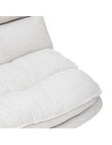 Poltrona girevole Harper, piede metallo bianco, gris perle, 360°, 64x74,5x87 cm