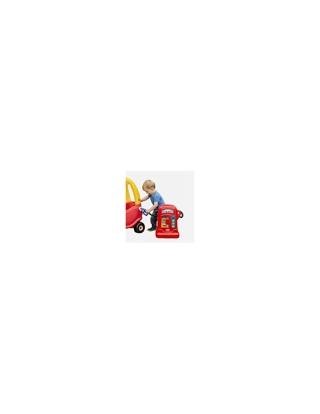 LITTLE TIKES PUMPER COZY, POMPA DI BENZINA GIOCATTOLO, INTERATTIVA CON SUONI, ACCESSORIO PER COZY COUPE E TRUCK, 619991E3