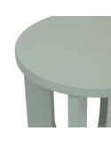 Tavolino da caffè, Bloom, diametro 40 cm, verde di gris, MDF, finitura opaca, stile moderno