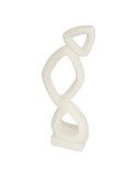 Decorazione da Appoggio Wonj, Magnesia, Bianca, L 26 cm, P 13,3 cm, H 68,5 cm