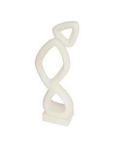 Decorazione da Appoggio Wonj, Magnesia, Bianca, L 26 cm, P 13,3 cm, H 68,5 cm