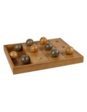Gioco di Tris Jehan, Legno Naturale, Marrone, 40 x 30 x 4 cm