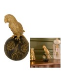 Uccellino Decorativo Belli, Resina Dorata, L 12 cm, P 10 cm, H 19 cm
