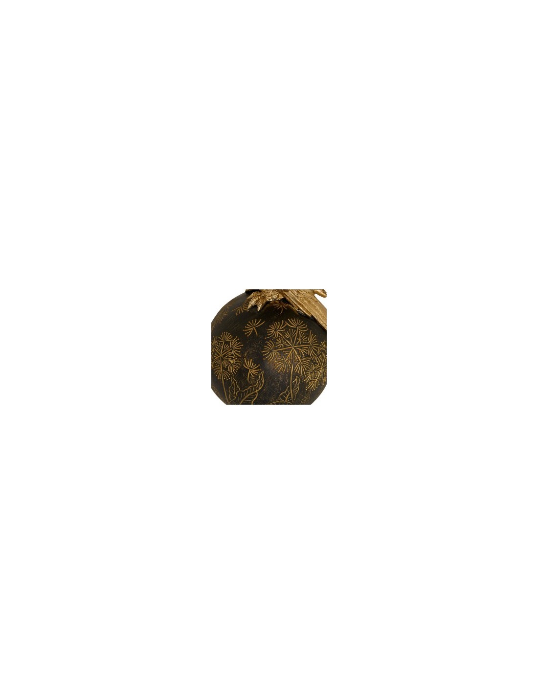 Uccellino Decorativo Belli, Resina Dorata, L 12 cm, P 10 cm, H 19 cm