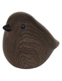 Uccellino Decorativo Autumn, Ceramica Tabacco, L 12 cm, P 9,2 cm, H 14,5 cm