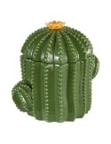 Scatola Decorativa Yucatan in Ceramica Dolomite Verde, 15,5 x 11 x 16 cm