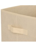 Scatola Contenitore in Velluto Beige con Stampa Cane, 29 x 29 x 29 cm – Pieghevole