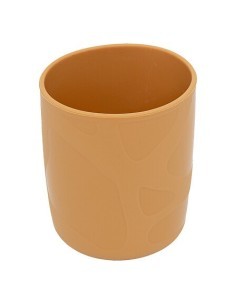 Set Pranzo, 4 Pezzi, Giraffa, Silicone, Ocre, Piatto, Ciotola, Bicchiere, Cucchiaio