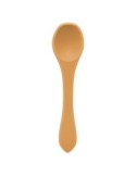 Set Pranzo, 4 Pezzi, Giraffa, Silicone, Ocre, Piatto, Ciotola, Bicchiere, Cucchiaio
