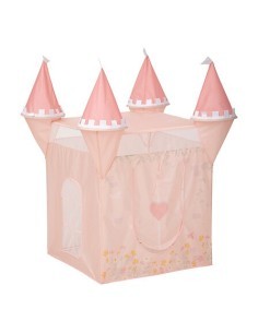 Tenda Pop Up, Castello Principessa, 130 x 78 x 78 cm, Rosa, PVC e Poliestere