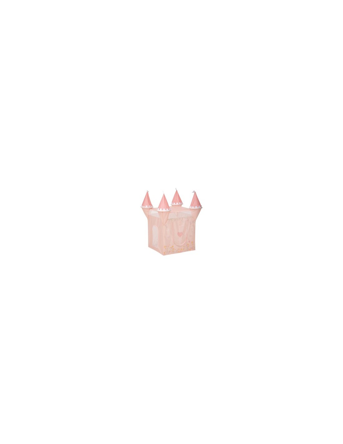 Tenda Pop Up, Castello Principessa, 130 x 78 x 78 cm, Rosa, PVC e Poliestere