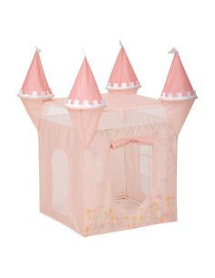 Tenda Pop Up, Castello Principessa, 130 x 78 x 78 cm, Rosa, PVC e Poliestere