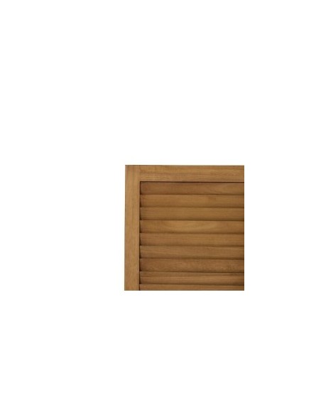 Paravento, Camila, L. 120 x P. 2 x H. 170 cm, Legno Paulownia, Marrone, Pannelli Pieghevoli