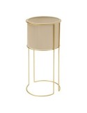 Portavaso, Zigy, Set 2 pezzi, Metallo Dorato, Diametro 28 cm, Altezza 55 cm