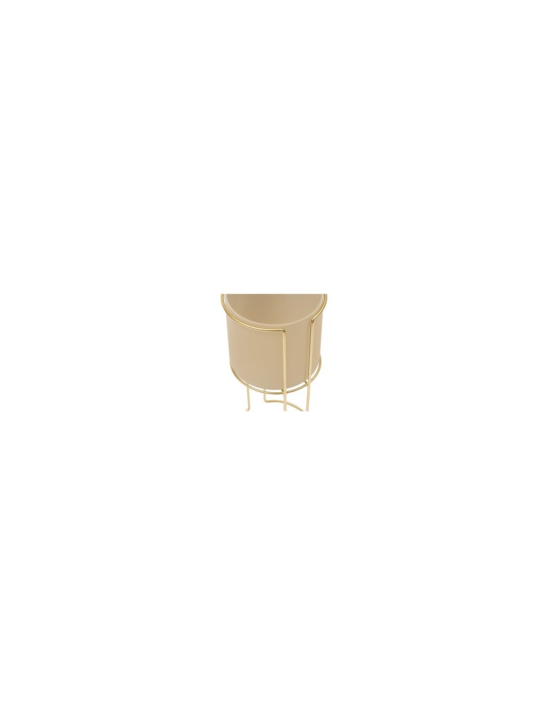 Portavaso, Zigy, Set 2 pezzi, Metallo Dorato, Diametro 28 cm, Altezza 55 cm