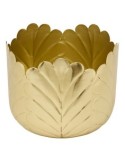 Portavaso, Belli, Set 2 pezzi, Metallo Dorato, Dimensioni M e L, Diametro 21 cm