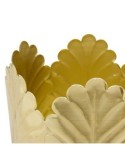 Portavaso, Belli, Set 2 pezzi, Metallo Dorato, Dimensioni M e L, Diametro 21 cm, Profondità 18 cm