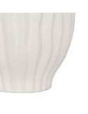 Vaso Fernan, Ceramica Bianca, Alto 22 cm, Diametro 15 cm