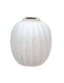 Vaso a sfera Amia, Magnesio Bianco, Alto 44,5 cm, Diametro 39,5 cm