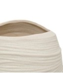 Vaso Ceramica Prudi, Bianco, Alto 31,5 cm, 22x22 cm