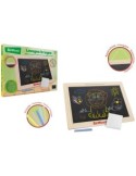 LAVAGNA IN LEGNO PER BAMBINI LEGNOLAND 42871 CON GESSI E LACCIO PER APPENDERE CM. 34X24,2