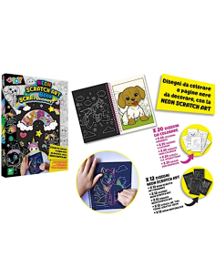 NEON BOOK 42820 SCRATCH ART DISEGNI DA COLORARE