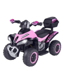 QUAD ELETTRICO, ROSA, 12V, BATTERIA LI-ION, MOTORE 15W, BLUETOOTH, GLOBO 42899, BAMBINI 3+