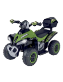 QUAD ELETTRICO, VERDE, 12V, BATTERIA LI-ION, MOTORE 15W, BLUETOOTH, GLOBO 42900, BAMBINI 3+