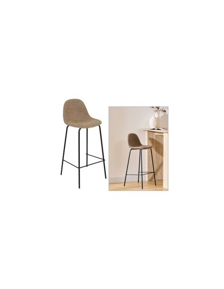 SGABELLO BAR 207387B VLADI MOKA H96CM