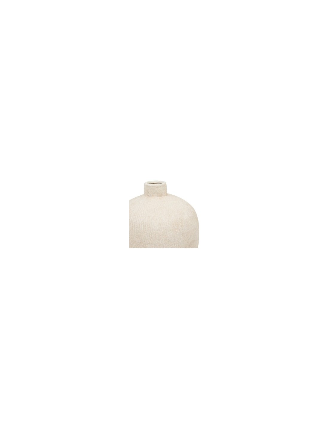 Vaso, gres, Romia, beige, D.22,5 x H.31 cm, collezione Wonja