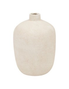 Vaso, gres, Romia, beige, D.22,5 x H.31 cm, collezione Wonja