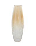 Vaso, vetro craquelé, Alexis, trasparente, D.13 x H.40 cm