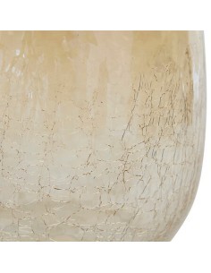 Vaso, vetro craquelé, Alexis, trasparente, D.19 x H.25 cm