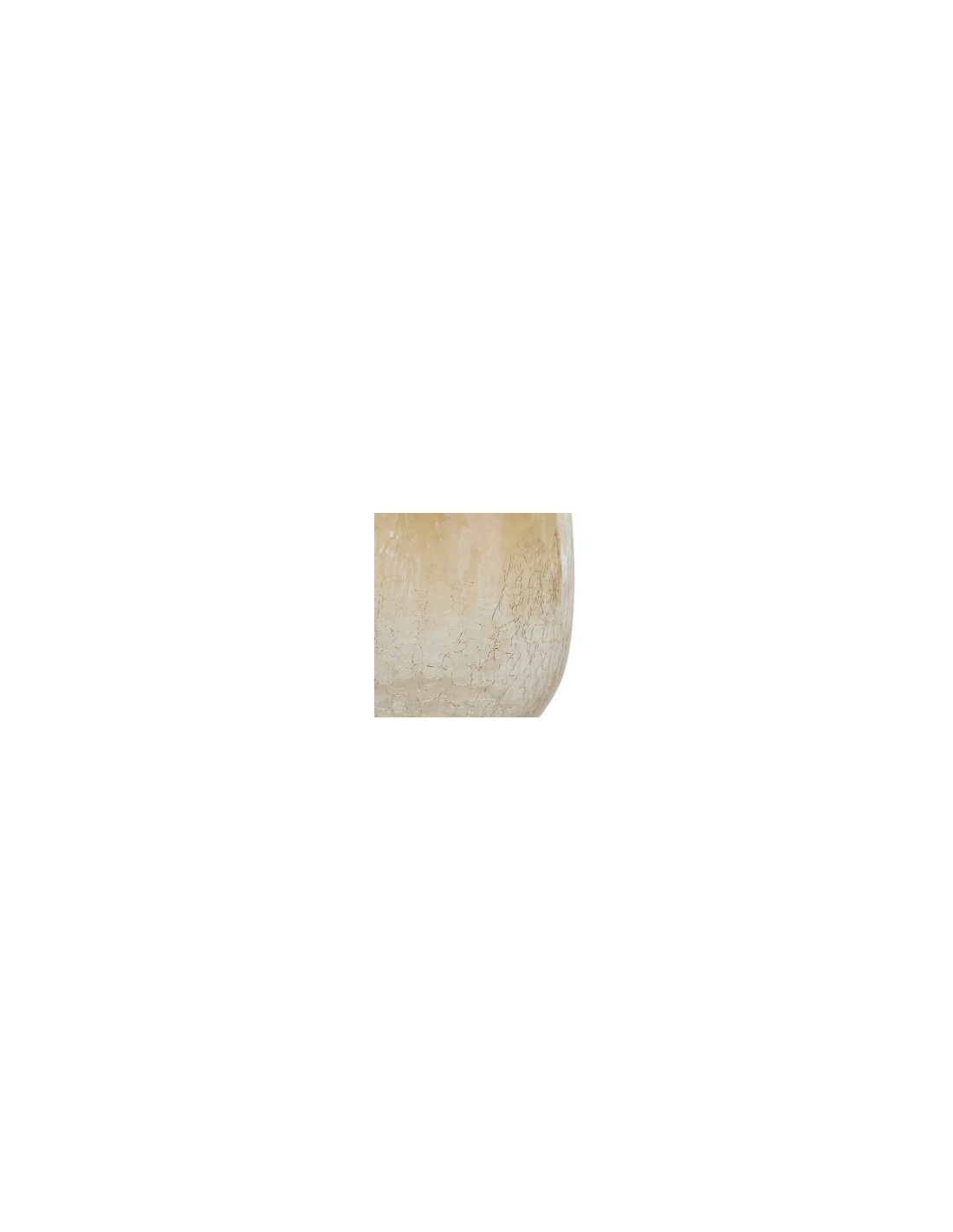Vaso, vetro craquelé, Alexis, trasparente, D.19 x H.25 cm