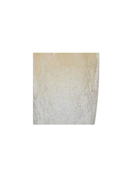 Vaso, vetro craquelé, Alexis, trasparente, D.19 x H.25 cm