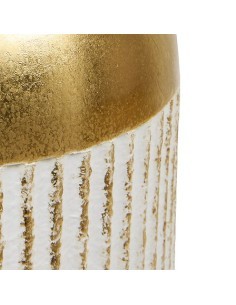 Vaso, metallo, Mirsa, dorato, D.16 x H.43,5 cm, design elegante