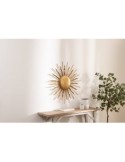 Decorazione, parete, sole, Edwige, metallo dorato, Ø80 cm, stile moderno