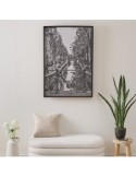 Poster, CADO NB AYU, 70x100 cm, bianco e nero, cornice moderna
