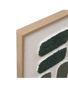 Tela, 3D, Aladji, verde, 60x80 cm, rilievo decorativo, posa verticale/orizzontale