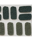 Tela, 3D, Aladji, verde, 60x80 cm, rilievo decorativo, posa verticale/orizzontale